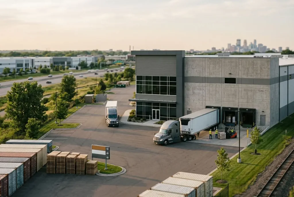 Industrial commercial property and distribution facility in Minneapolis-Saint Paul